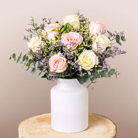 Eternal Hope: Eucalyptus and Roses