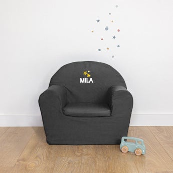 Personalised children's chair - Grey