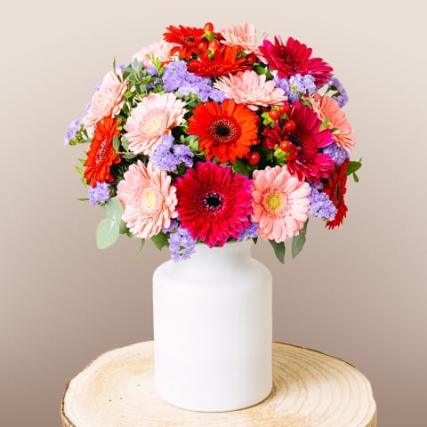 Colorful Cocktail: Pink and red gerberas Colorful Cocktail: Pink and red gerberas