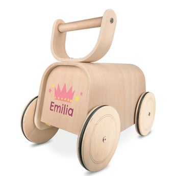 Product photo for Wooden car push-along toy 3-in-1