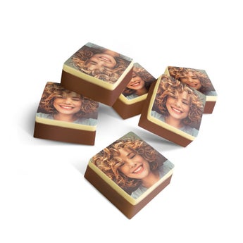 Square chocolates with photo - 12 pcs Square chocolates with photo - 12 pcs