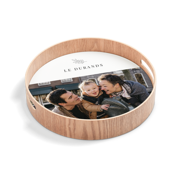 Serving tray - Round - Wood - 30 cm Serving tray - Round - Wood - 30 cm